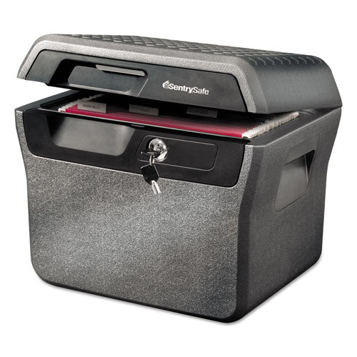 Image of Sentry® Safe Waterproof Fire-Resistant File, 0.66 Cu Ft,16.63w X 13.88d X 14.13h, Charcoal Gray