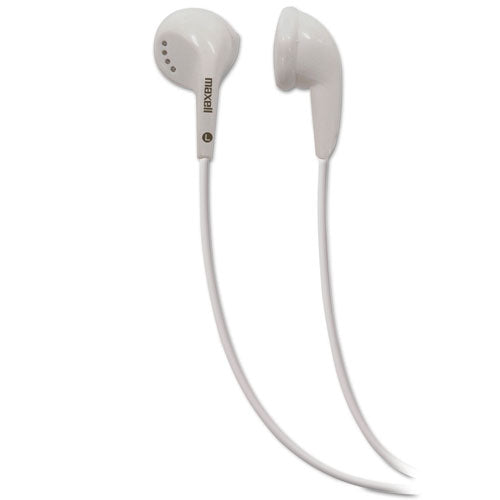 Image of Maxell® EB-95 Stereo Earbuds, 4 ft Cord, White