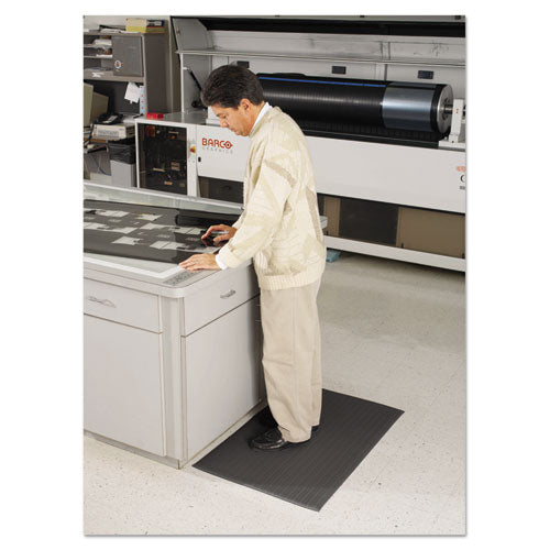 Image of Guardian Air Step Antifatigue Mat, Polypropylene, 24 X 36, Black