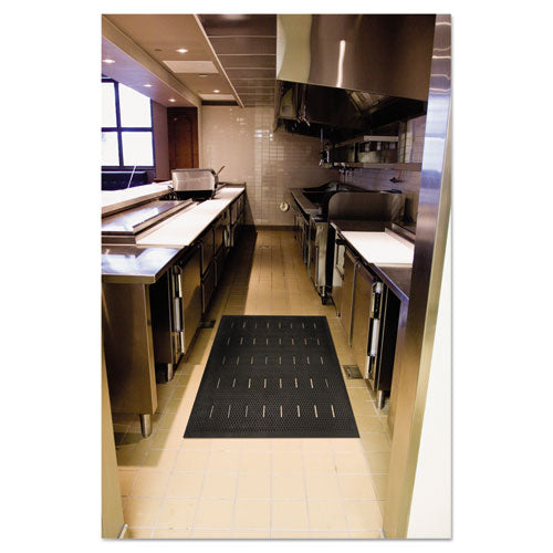 Image of Guardian Free Flow Comfort Utility Floor Mat, 36 X 48, Black