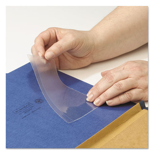 Image of Smead Self-Adhesive Poly Pockets, Top Load, 5.31 x 33.63, Clear, 100/Box