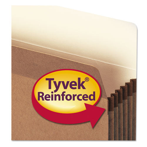 Image of Smead Redrope Drop Front File Pockets, 5.25" Expansion, Legal Size, Redrope, 50/box