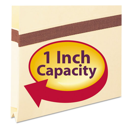 Image of Smead Manila File Pockets, 1" Expansion, Legal Size, Manila
