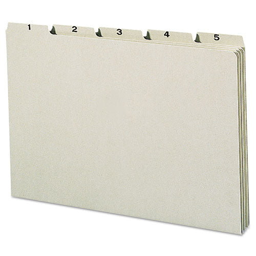 Image of Smead 100% Recycled Daily Top Tab File Guide Set, 1/5-Cut Top Tab, 1 To 31, 8.5 X 14, Green, 31/set