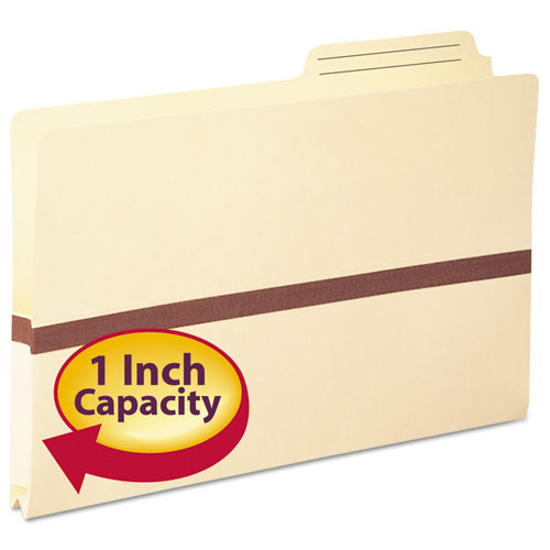 Image of Smead Manila File Pockets, 1" Expansion, Legal Size, Manila