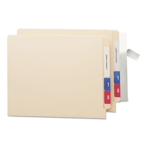 Image of Smead Seal and View File Folder Label Protector, Clear Laminate, 8 x 1.69, 100/Pack