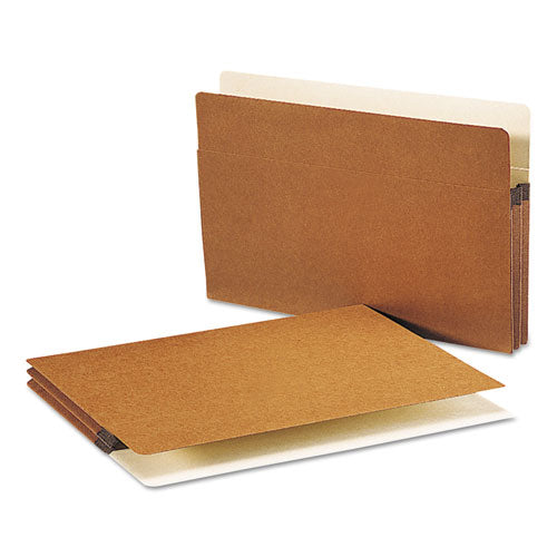 Image of Smead Redrope Drop Front File Pockets, 1.75" Expansion, Legal Size, Redrope, 50/box