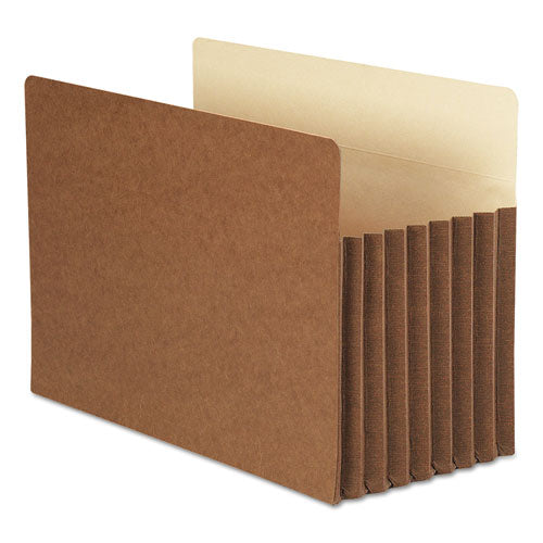 Image of Smead Redrope TUFF Pocket Drop-Front File Pockets with Fully Lined Gussets, 7" Expansion, Legal Size, Redrope, 5/Box