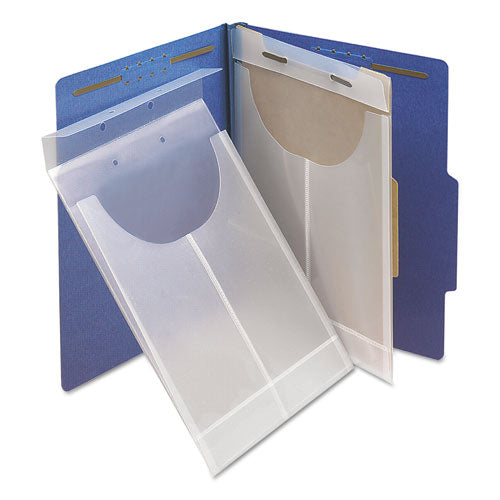 Image of Smead Two-Hole Letter/legal Poly Expanding Jackets, 2-Hole Punched, Letter/legal Size, Clear, 24/box