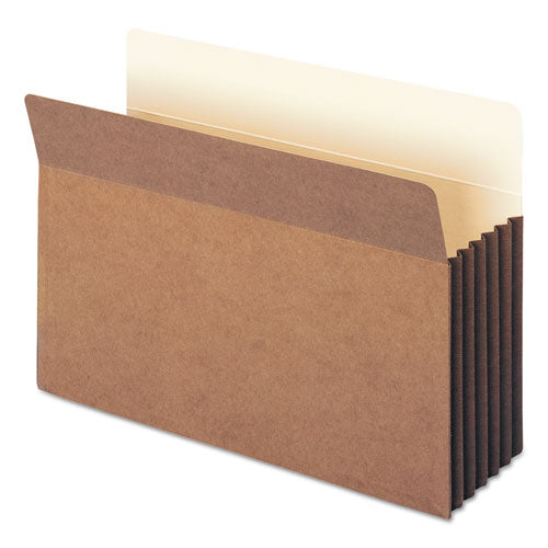 Image of Smead Redrope TUFF Pocket Drop-Front File Pockets with Fully Lined Gussets, 5.25" Expansion, Legal Size, Redrope, 10/Box