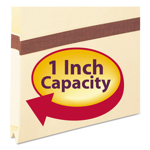 Image of Smead Manila File Pockets, 1" Expansion, Letter Size, Manila