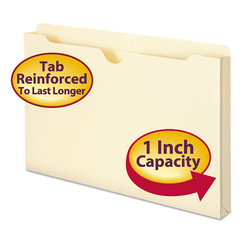 Image of Smead Manila File Jackets, 2-Ply Straight Tab, Legal Size, Manila, 50/box