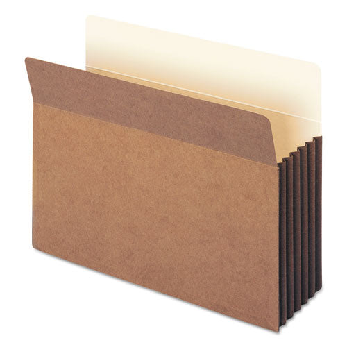 Image of Smead Redrope TUFF Pocket Drop-Front File Pockets with Fully Lined Gussets, 5.25" Expansion, Letter Size, Redrope, 10/Box