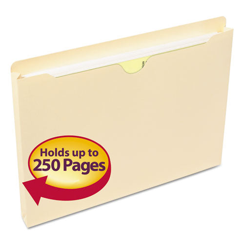 Image of Smead Manila File Jackets, 1-Ply Straight Tab, Letter Size, Manila, 50/box
