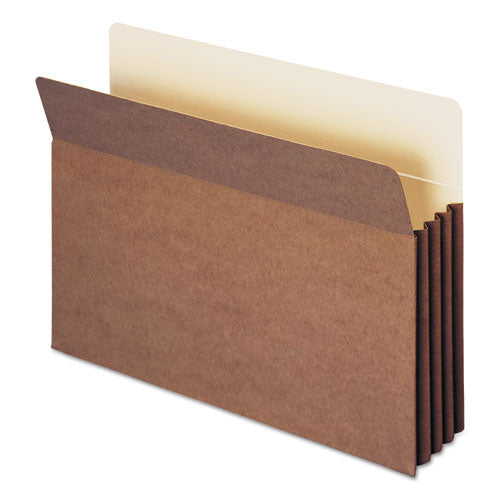 Image of Smead Redrope TUFF Pocket Drop-Front File Pockets with Fully Lined Gussets, 3.5" Expansion, Legal Size, Redrope, 10/Box