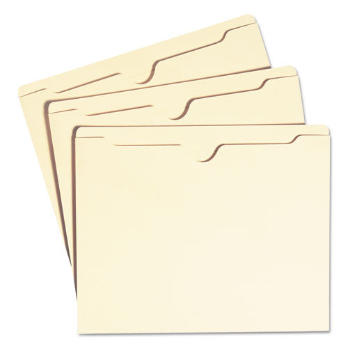 Image of Smead Manila File Jackets, 1-Ply Straight Tab, Letter Size, Manila, 100/box