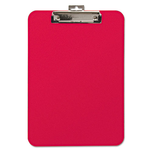 Image of Mobile OPS® Unbreakable Recycled Clipboard, 0.25" Clip Capacity, Holds 8.5 x 11 Sheets, Red