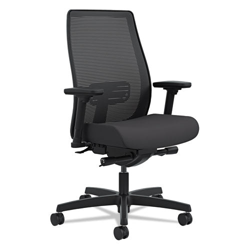Image of HON® Endorse Mesh Mid-Back Work Chair, Supports Up To 300 Lb, 17.5" To 21.75" Seat Height, Black
