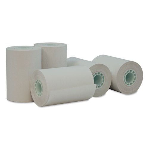 Image of Universal® Direct Thermal Print Paper Rolls, 0.5" Core, 2.25" X 55 Ft, White, 50/carton