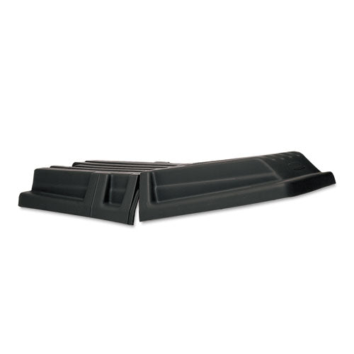 Image of Rubbermaid® Commercial Hinged Dome Tilt Truck Lid, 34.14 x 69.66 x 8.4, Black