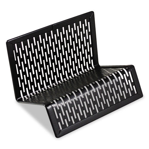 Image of Artistic® Urban Collection Punched Metal Business Card Holder, Holds 50 2 X 3.5 Cards, Perforated Steel, Black