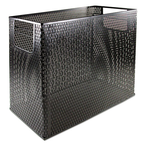 Image of Artistic® Urban Collection Punched Metal Desktop File, 1 Section, Letter To Legal Size Files, 13" X 5.75" X 10.75", Black