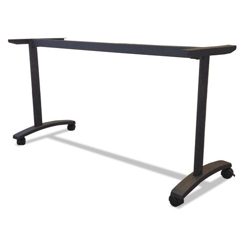 Image of Alera® Alera Valencia Series Training Table T-Leg Base, 54w X 19.75d X 28.5h, Black