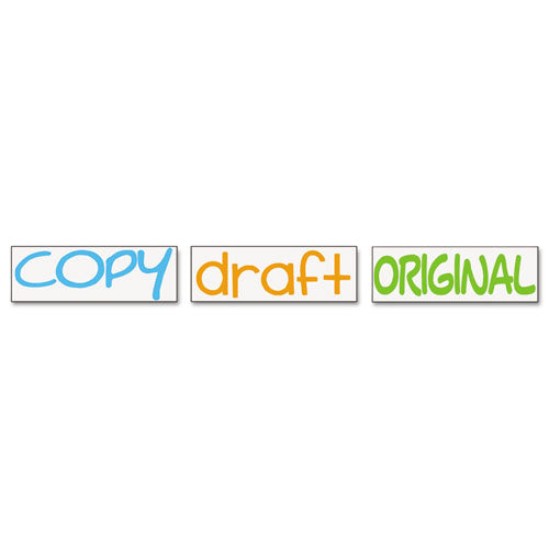 Image of Trodat® Interlocking Stack Stamp, Copy, Draft, Original, 1.81" X 0.63", Assorted Fluorescent Ink