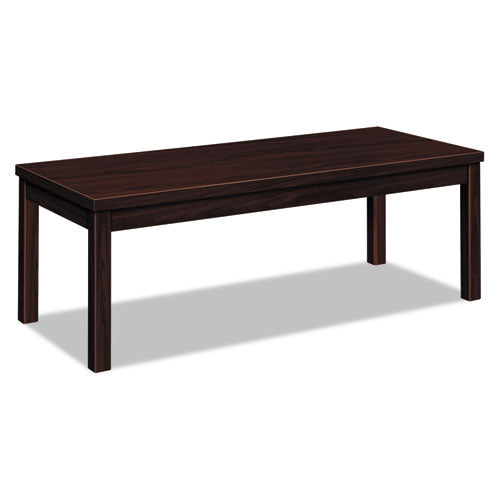 Image of HON® Laminate Occasional Table, Rectangular, 48w X 20d X 16h, Mahogany