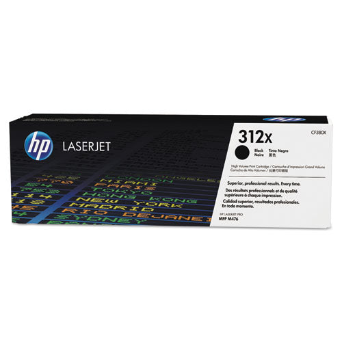 Image of HP HP 312x, (cf380x) High-Yield Black Original Laserjet Toner Cartridge