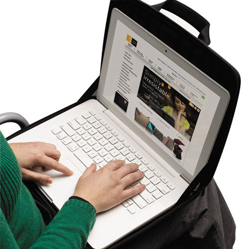 Image of Case Logic® Laptop Sleeve for Chromebook or Laptops, Fits Devices Up to 13", EVA, 14.25 x 1.87 x 11, Black