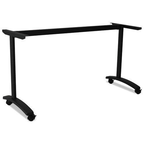 Image of Alera® Alera Valencia Series Training Table T-Leg Base, 54w X 19.75d X 28.5h, Black