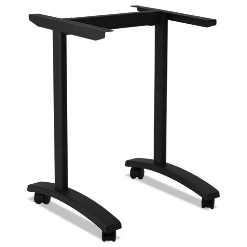 Image of Alera® Alera Valencia Series Training Table T-Leg Base, 24.5w X 19.75d X 28.5h, Black