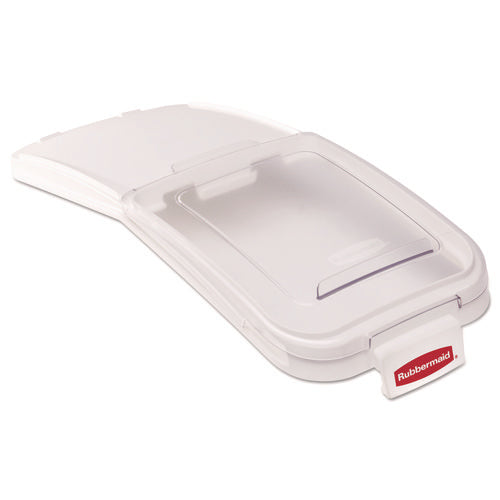 Image of Rubbermaid® Commercial ProSave Bin Replacement Lid and Scoop, For 3600-88 ProSave Bin, 12.13 x 29 x 1.9, Clear, Plastic