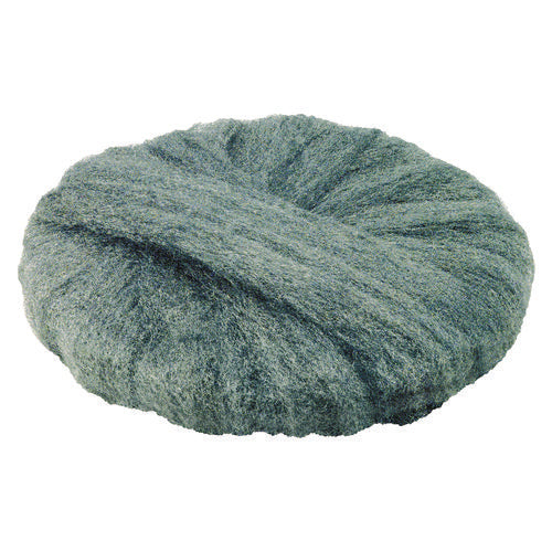 Image of GMT Radial Steel Wool Pads, Grade 0 (fine): Cleaning And Polishing, 20" Diameter, Gray, 12/carton