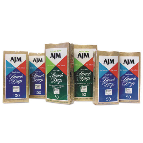 Image of General Standard Paper Lunch Bags, 5.13" x 3.13" x 10.38", Natural Kraft, 1,200/Carton