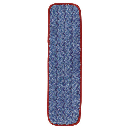 Image of Rubbermaid® Commercial Microfiber Wet Mopping Pad, 18.5" x 5.5" x 0.5", Red