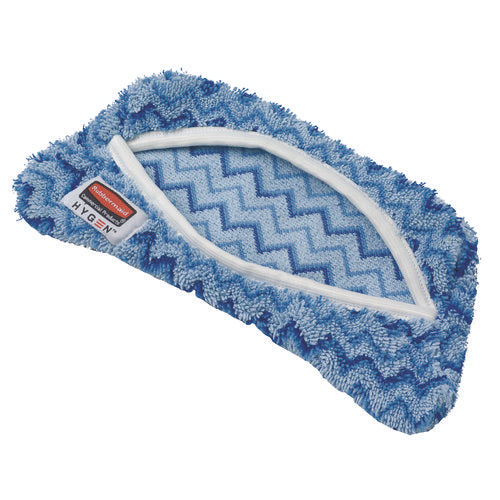 Image of Rubbermaid® Commercial HYGEN Hygen Flexi Frame Damp Mop Covers, Microfiber, Blue, 8 X 8