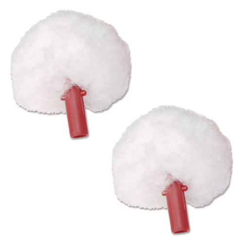 Image of Unger® Ergotoilet Bowl Brush Replacement Swab Head, White, 2/pack