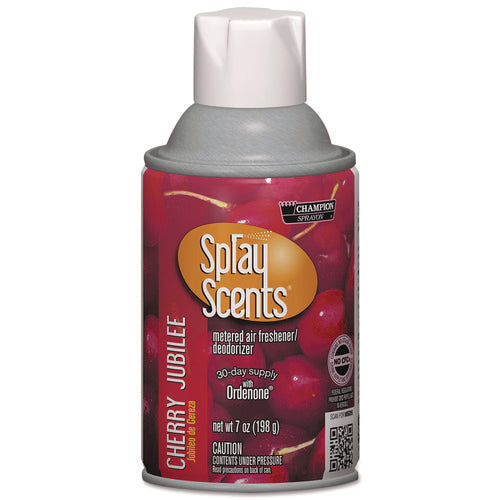 Image of Chase Products Champion Sprayon SPRAYScents Metered Air Freshener Refill, Cherry Jubilee, 7 oz Aerosol Spray, 12/Carton