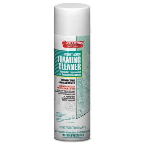 Image of Chase Products Instant Action Foaming Cleaner/disinfectant, 17 Oz, Aerosol Spray, 12/carton