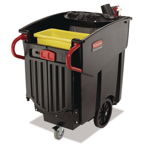 Image of Rubbermaid® Commercial Mega BRUTE Mobile Container, 120 gal, Plastic, Black