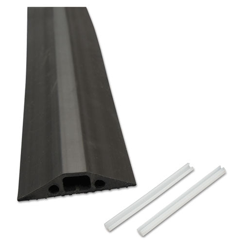 Image of D-Line® Medium-Duty Floor Cable Cover, 2.75 X 0.5 X 6 Ft, Black