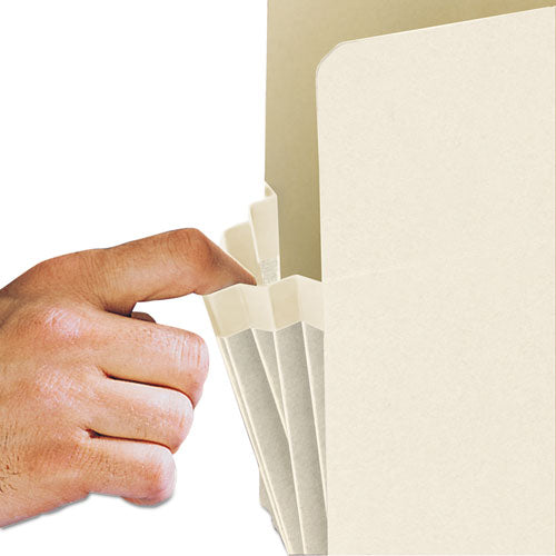 Image of Smead Manila End Tab File Pockets, 3.5" Expansion, Legal Size, Manila, 25/box