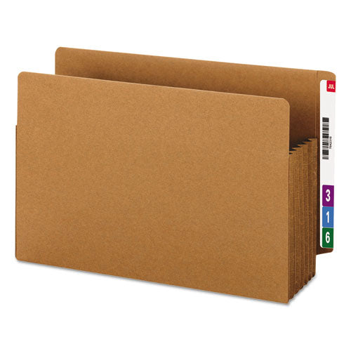 Image of Smead Heavy-Duty Redrope End Tab Tuff Pockets, 5.25" Expansion, Legal Size, Redrope, 10/box