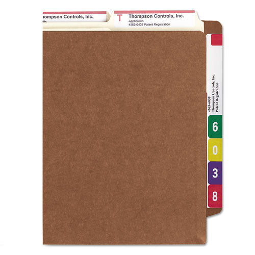 Image of Smead Heavy-Duty Redrope End Tab Tuff Pockets, 7" Expansion, Legal Size, Redrope, 5/box
