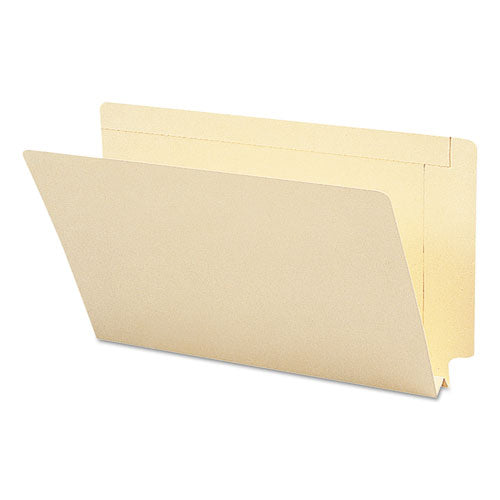 Image of Smead Heavyweight Manila End Tab Expansion Folders, Straight Tabs, Legal Size, 1.5" Expansion, Manila, 50/Box