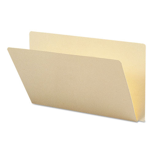 Image of Smead Extended End Tab Manila Folders, Straight Tabs, Legal Size, 0.75" Expansion, Manila, 100/Box
