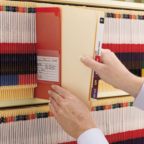 Image of Smead Heavyweight Manila End Tab Folders, 9.5" High Front, Straight Tabs, Legal Size, 0.75" Expansion, Manila, 100/Box