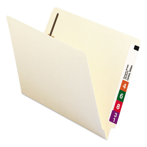 Image of Smead Recycled Manila End Tab Fastener Folders, 0.75" Expansion, 2 Fasteners, Letter Size, Manila Exterior, 50/Box